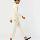 Faye Flare Cropped Pant Bisque