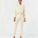 Faye Flare Cropped Pant Bisque