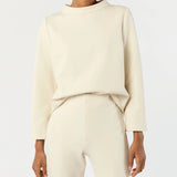 Faye Flare Cropped Pant Bisque
