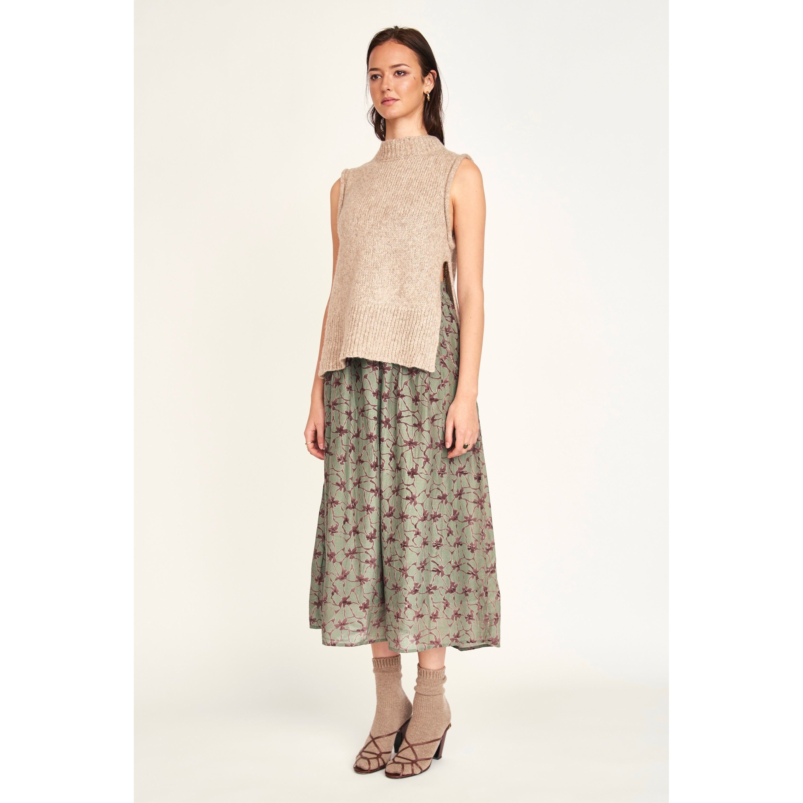 Verona Skirt in Shadow Kudzu