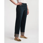 Black Smarty Cuffed Jean