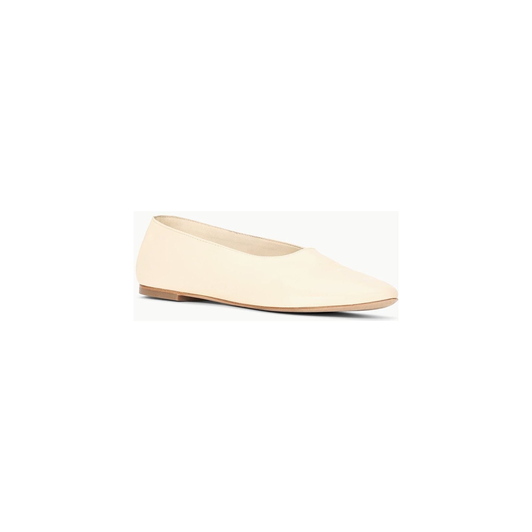 Beige Alba Ballet Flat Cream