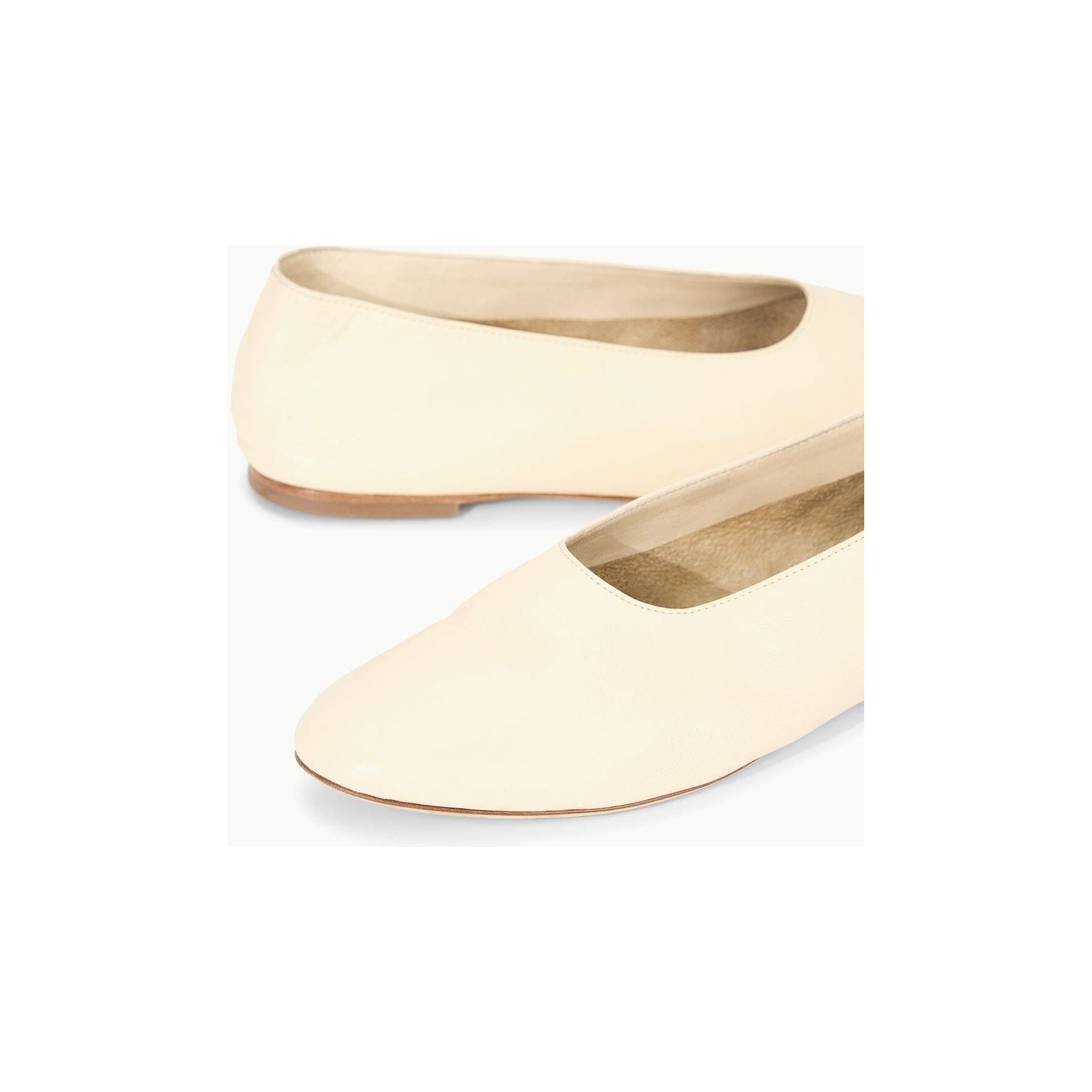 Beige Alba Ballet Flat Cream