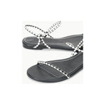 Beige Laurel Sandal Black Paper