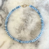 Shaded Blue Opal Gemstone Necklace