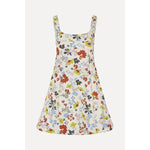 Beige Sleeveless Fitted Waist Dress - Skyfall Flowers