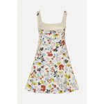 Beige Sleeveless Fitted Waist Dress - Skyfall Flowers