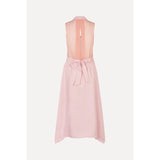 White Smoke Tailored Handkerchief Dress - Coral Blush