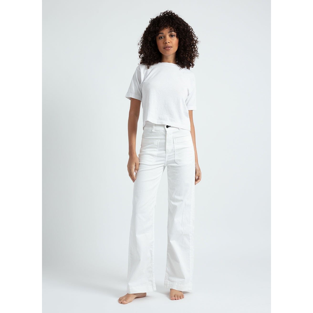 Lavender Twill Sailor Jean Ivory
