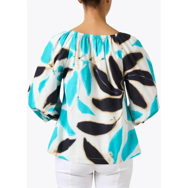 Sea Green Bliss Top Banana Leaf Cotton Poplin