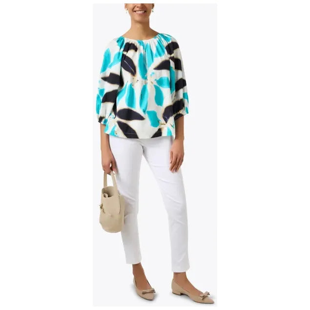 Lavender Bliss Top Banana Leaf Cotton Poplin