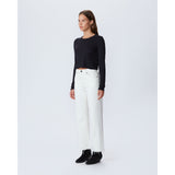 Lavender Denim Grace Crop White