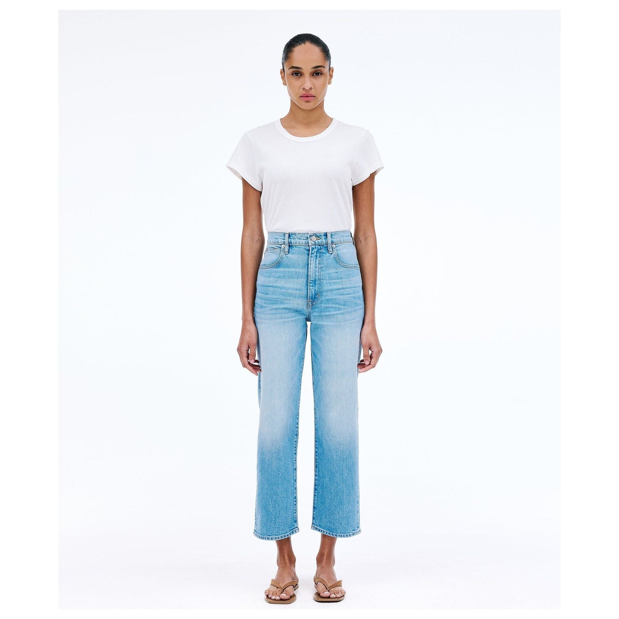 White Smoke Denim London Crop American Dream