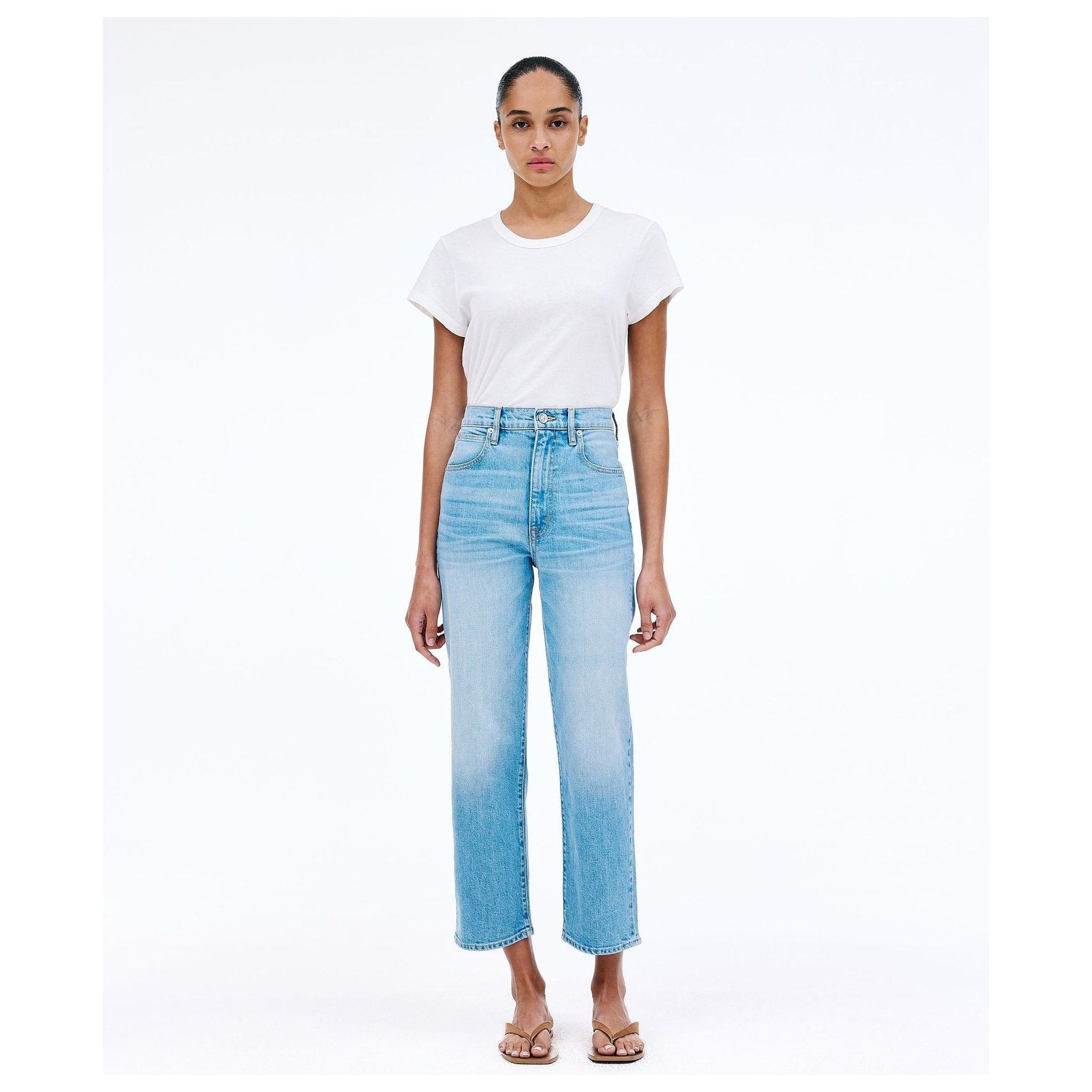 White Smoke Denim London Crop American Dream