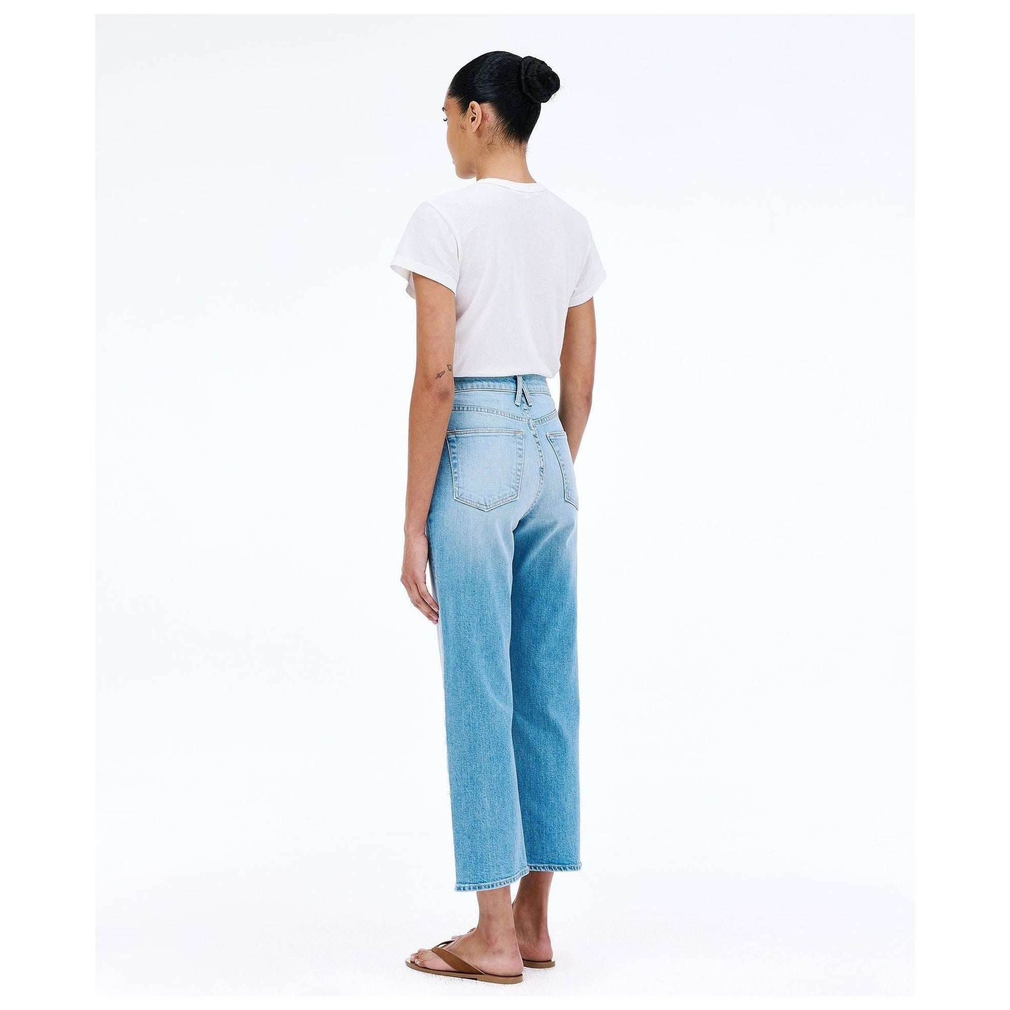 White Smoke Denim London Crop American Dream
