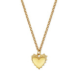 Small Heart of Gold Necklace - 18" Mini Belcher