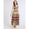 Light Gray Garden Dress Ibiza Stripe