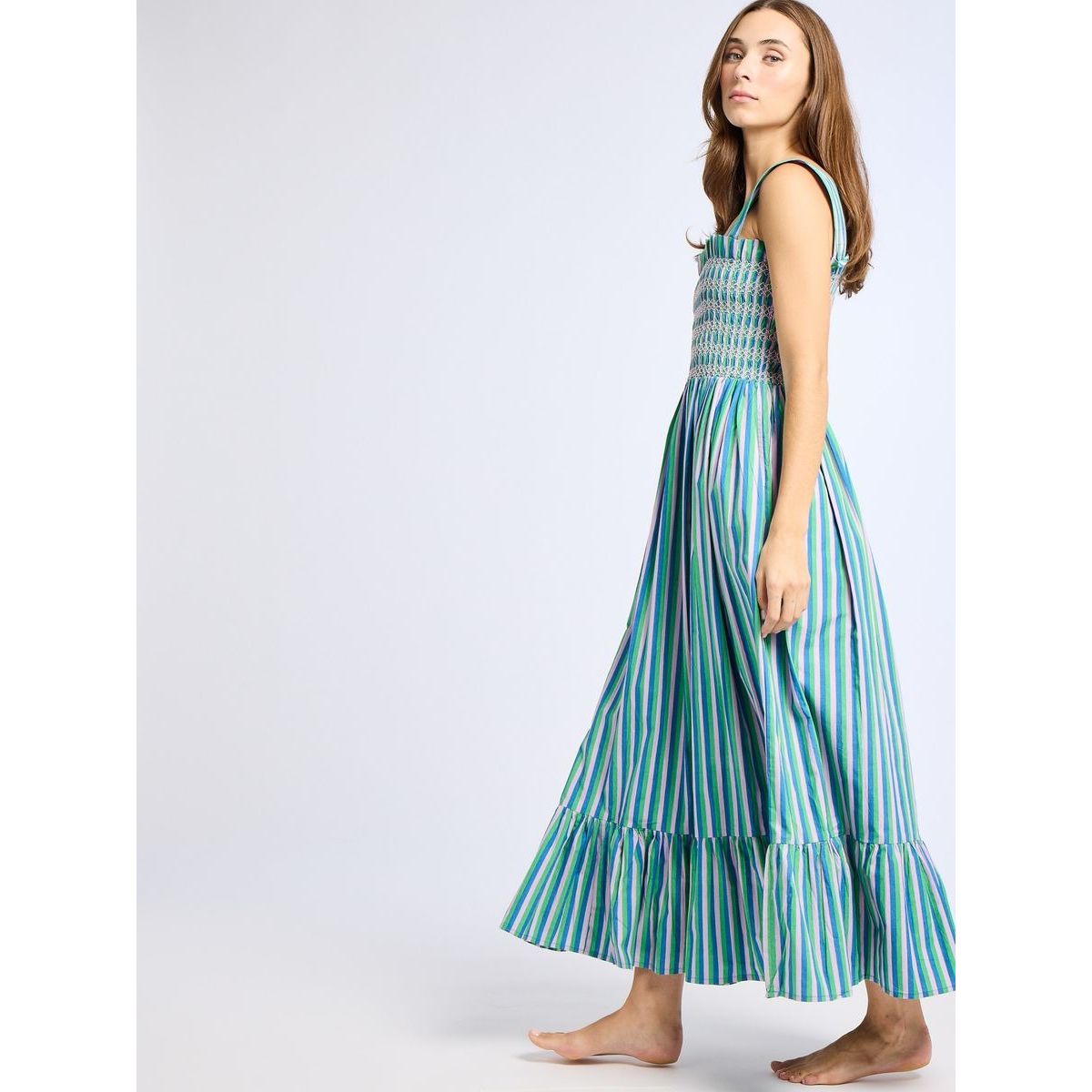 Mille Garden Dress Printemps Stripe