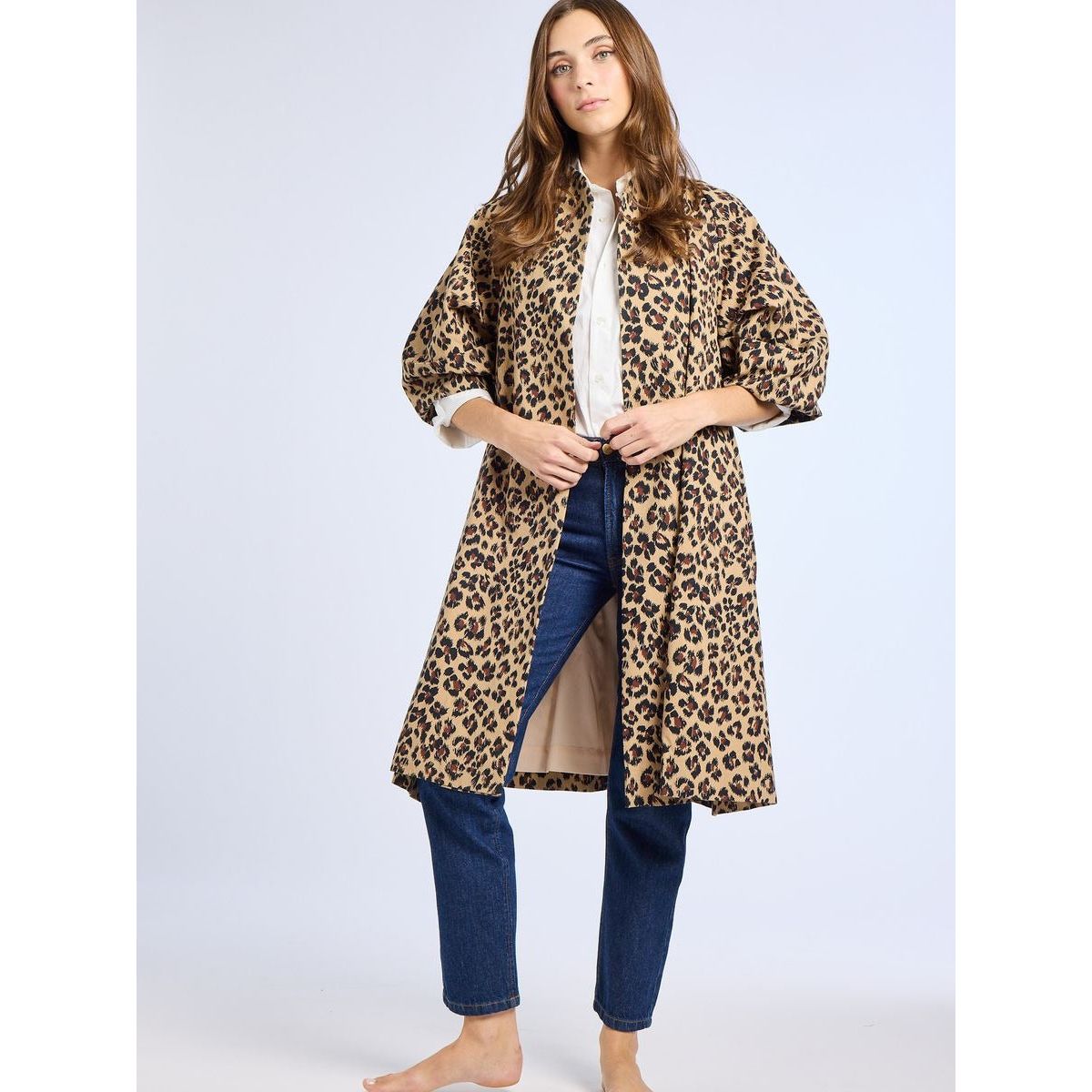 Lavender Josephine Coat in Cheetah
