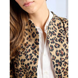 Gray Josephine Coat in Cheetah