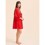 Daisy Dress in Scarlet Eyelet Mille