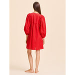 Daisy Dress in Scarlet Eyelet Mille