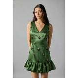 Flounced Shift Dress