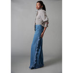 Dark Gray Frilled Button Down