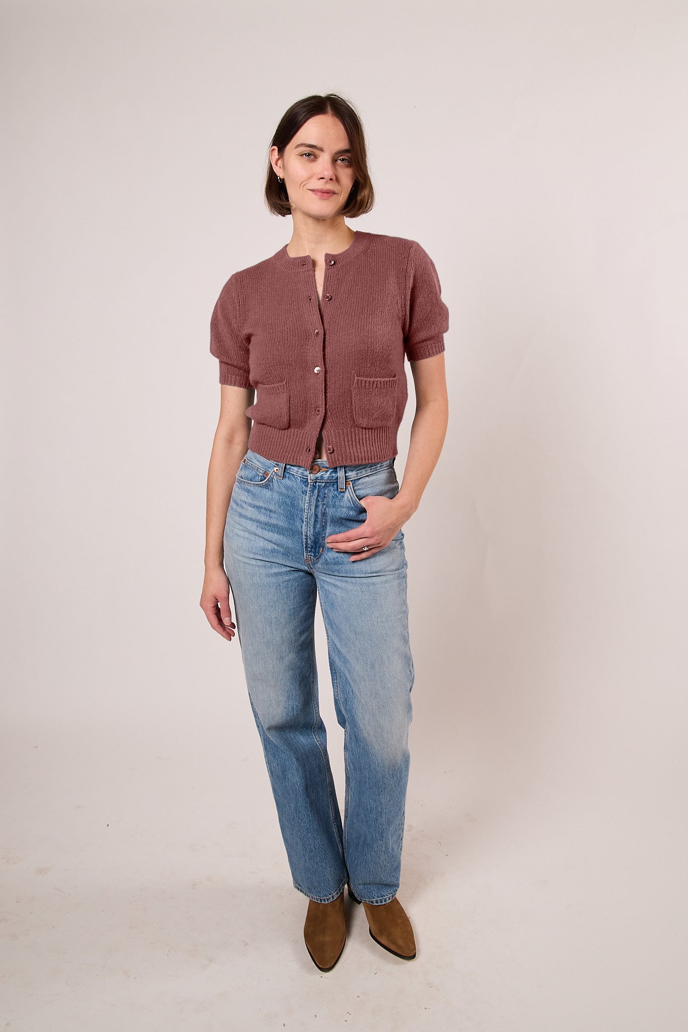 ALESIA CASHMERE CARDIGAN Dôen (shopdoen.com)