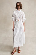 Amaris Eyelet Shirt HEVRON