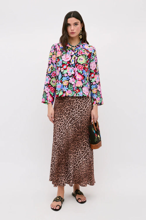 Kelly Silk Midi Skirt RIXO