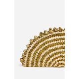 Vanessa Bruno Raffia Clutch Bag Green