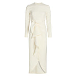 GENZEBE DRESS IVORY CREPE Kika Vargas