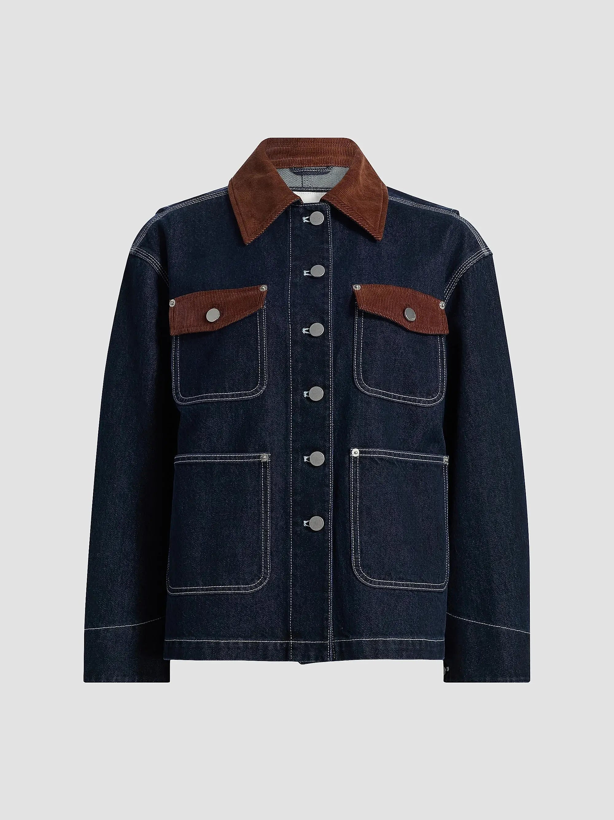 Phillip Lim - Chore Denim Jacket with Codurroy Combo Phillip Lim