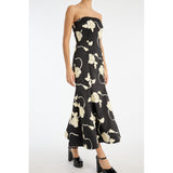 3D Flower Midi Dress