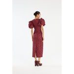 Jacquard Midi Puffy Dress