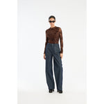 Flower Mesh Ls Top