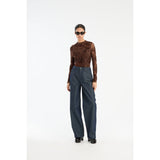 Flower Mesh Ls Top