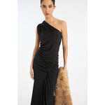 Draped One Shoulder Dress