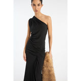 Draped One Shoulder Dress