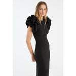 Crepe Puffy Midi Dress ROTATE Birger Christensen