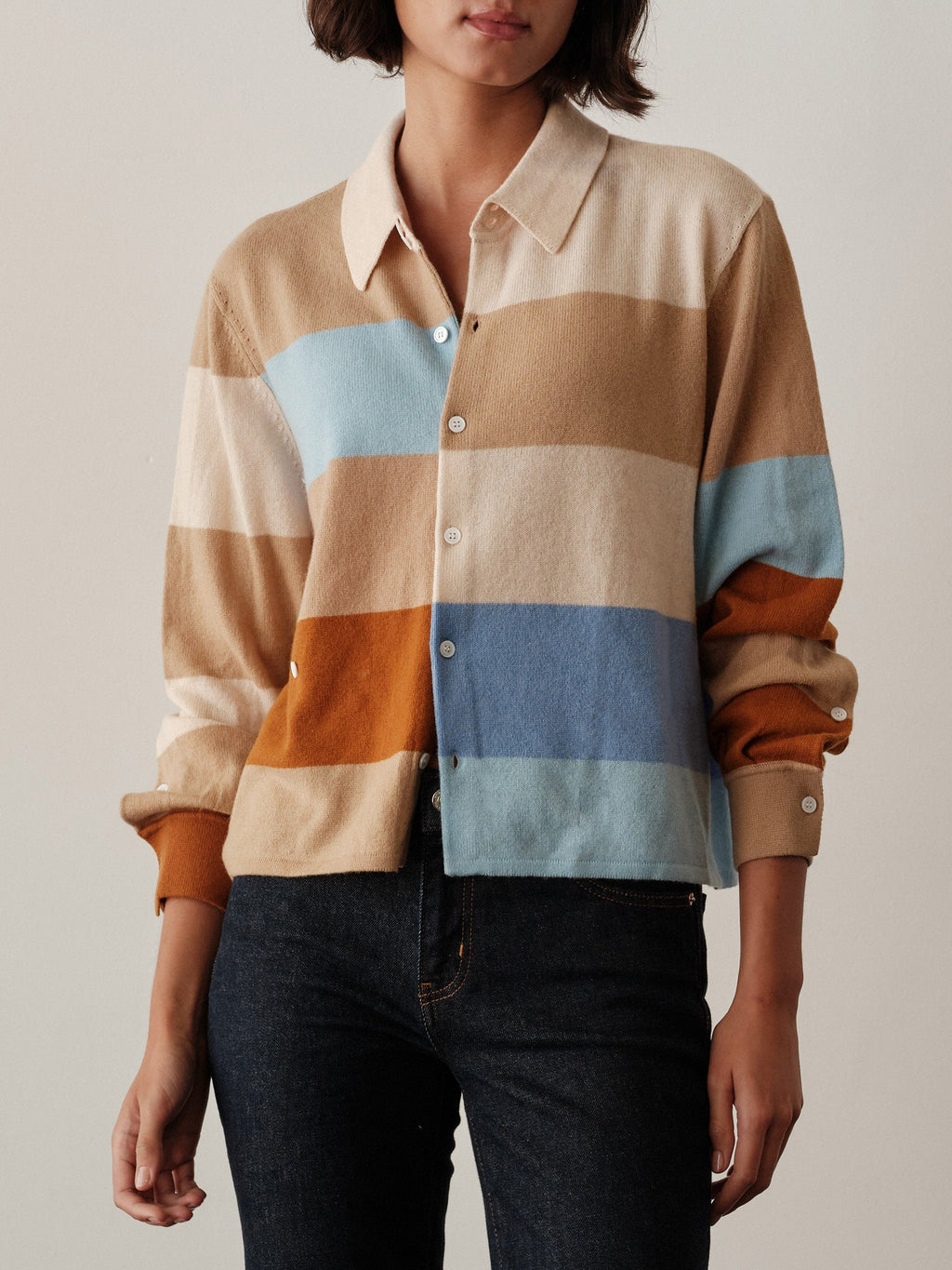 The RUGBY STRIPE Cardigan, Cashmere Blend  | FALL'26, (2) CISSA