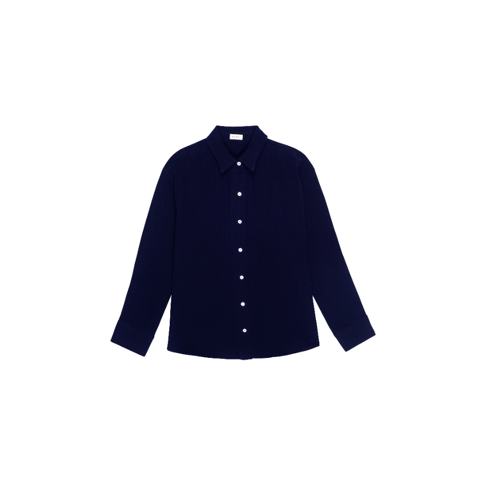 Black Donni The Bubble Shirt Navy