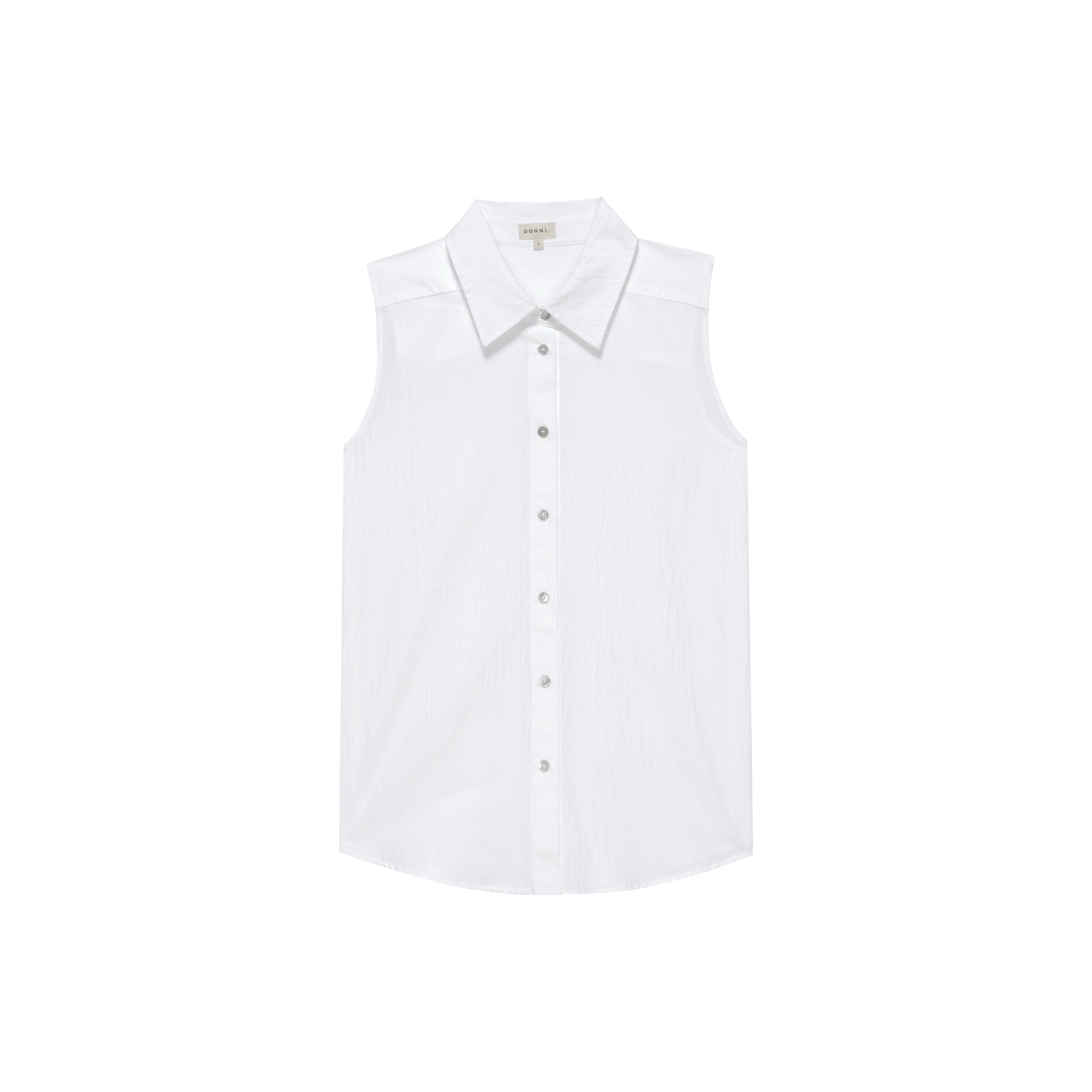 Lavender Donni The Sandwash Sleeveless Shirt Powder