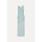 White Smoke Maxi Waterfall Dress