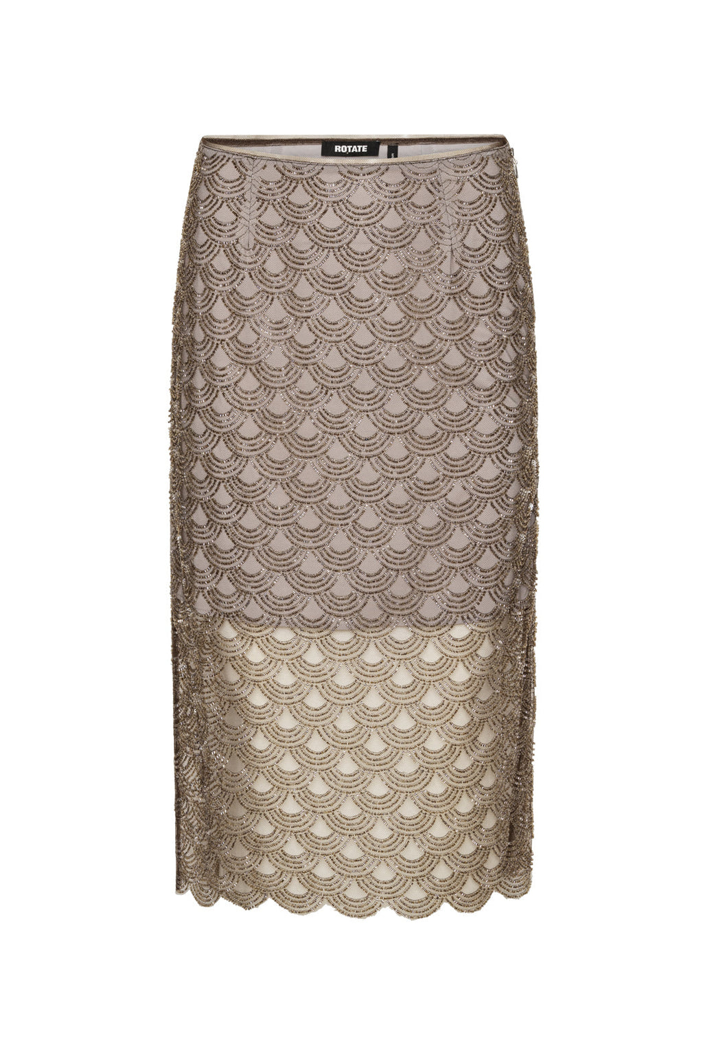 Scallop Sequin Midi Skirt ROTATE Birger Christensen