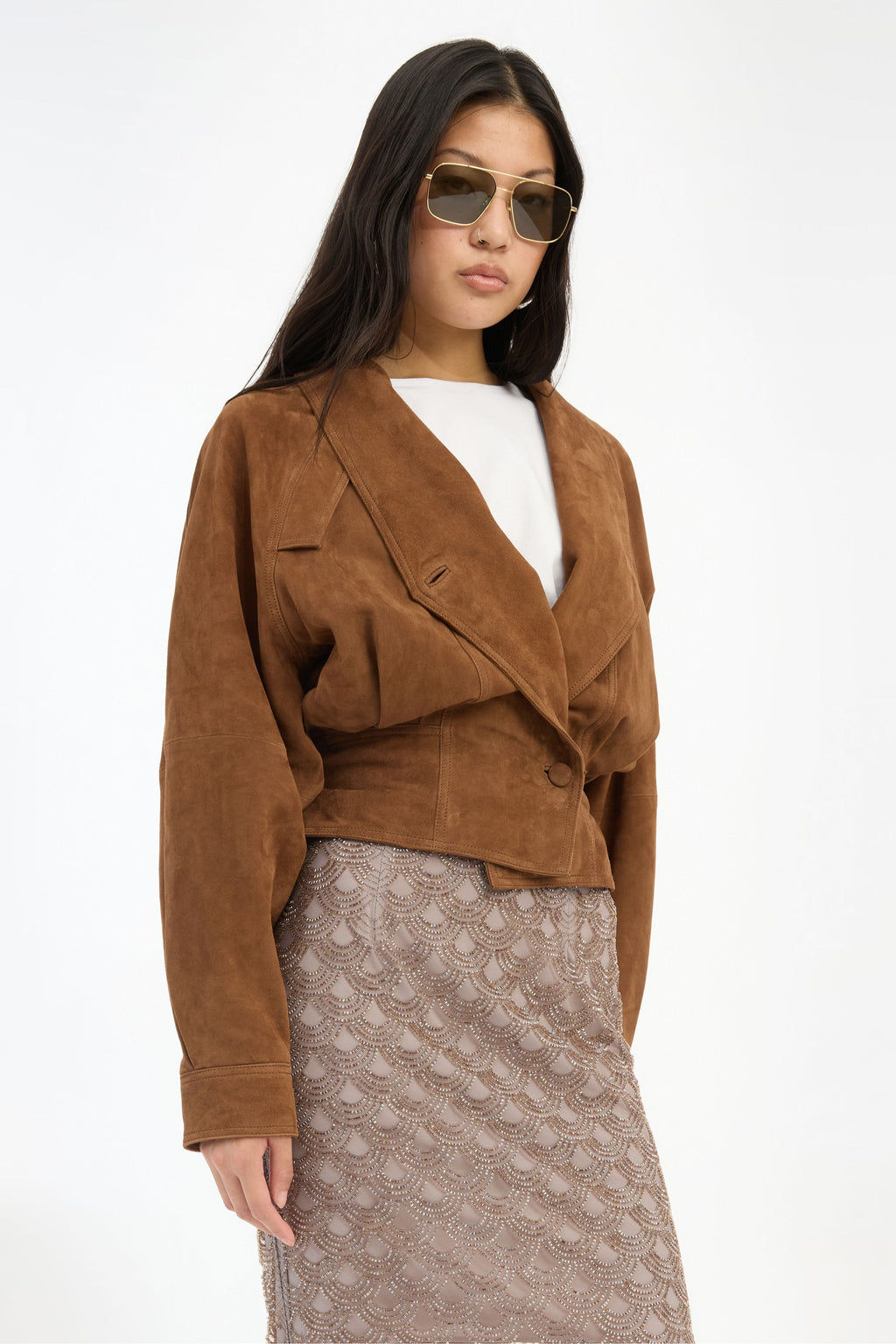 Scallop Sequin Midi Skirt ROTATE Birger Christensen