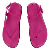 Ancient Greek Sandal Saloni Foot Rich Pink
