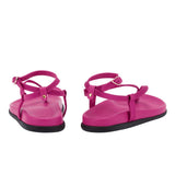 Ancient Greek Sandal Saloni Foot Rich Pink