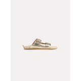 Forte Forte Craquel' Leather Buckles Sandals